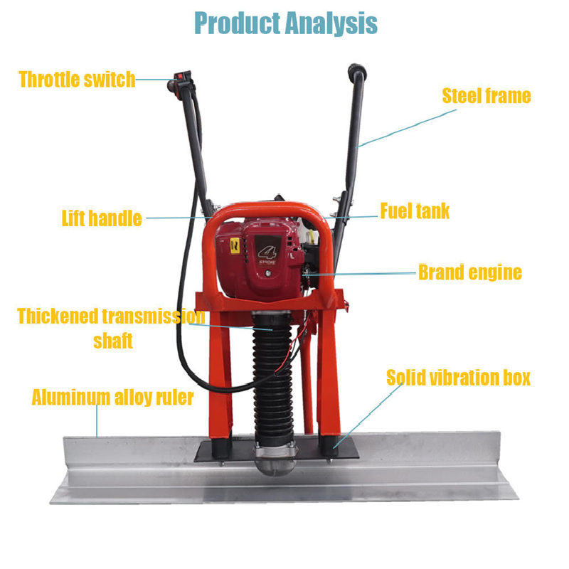 Concrete Screed Board Vibrator with Honda GX35 - Product image