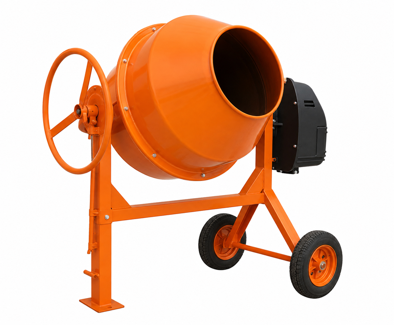 Portable Concrete Mixer Machine Steering type 240 L - Product image