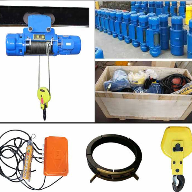 CD1 Electric Wore Rope Hoist Machine 0.5-3T with Hook & Remote Control - Product image